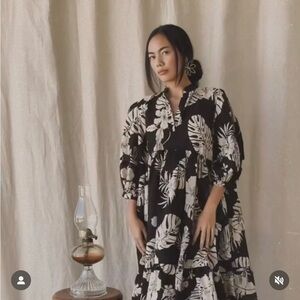 Eimeo Enoha maxi dress black size medium